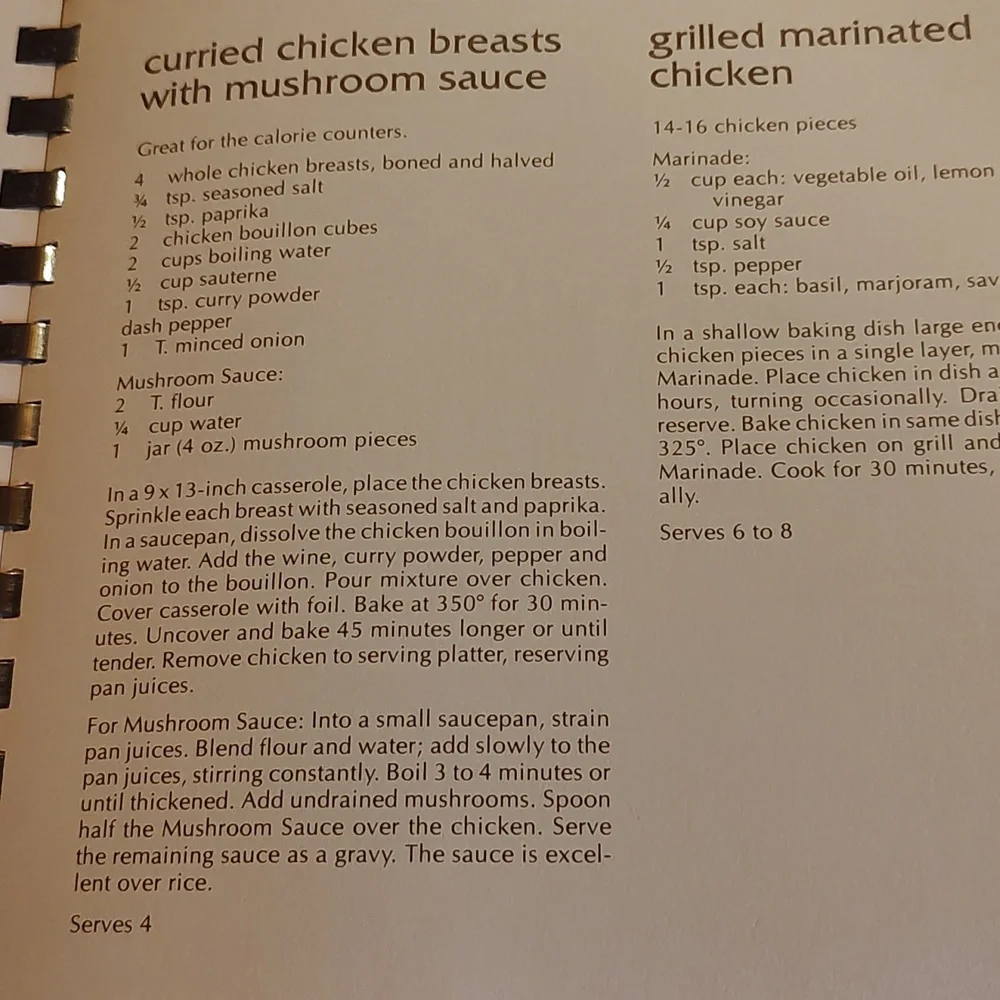 Nutbread and Nostalgia spiral bound cookbook